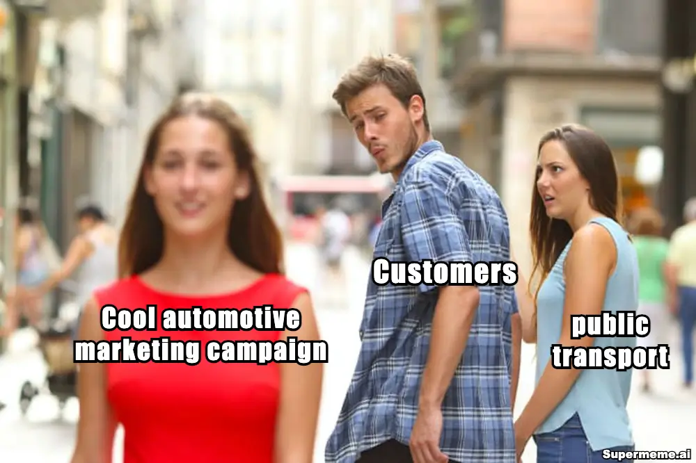 When a great automotive marketing campaign makes you question your MRT loyalty.